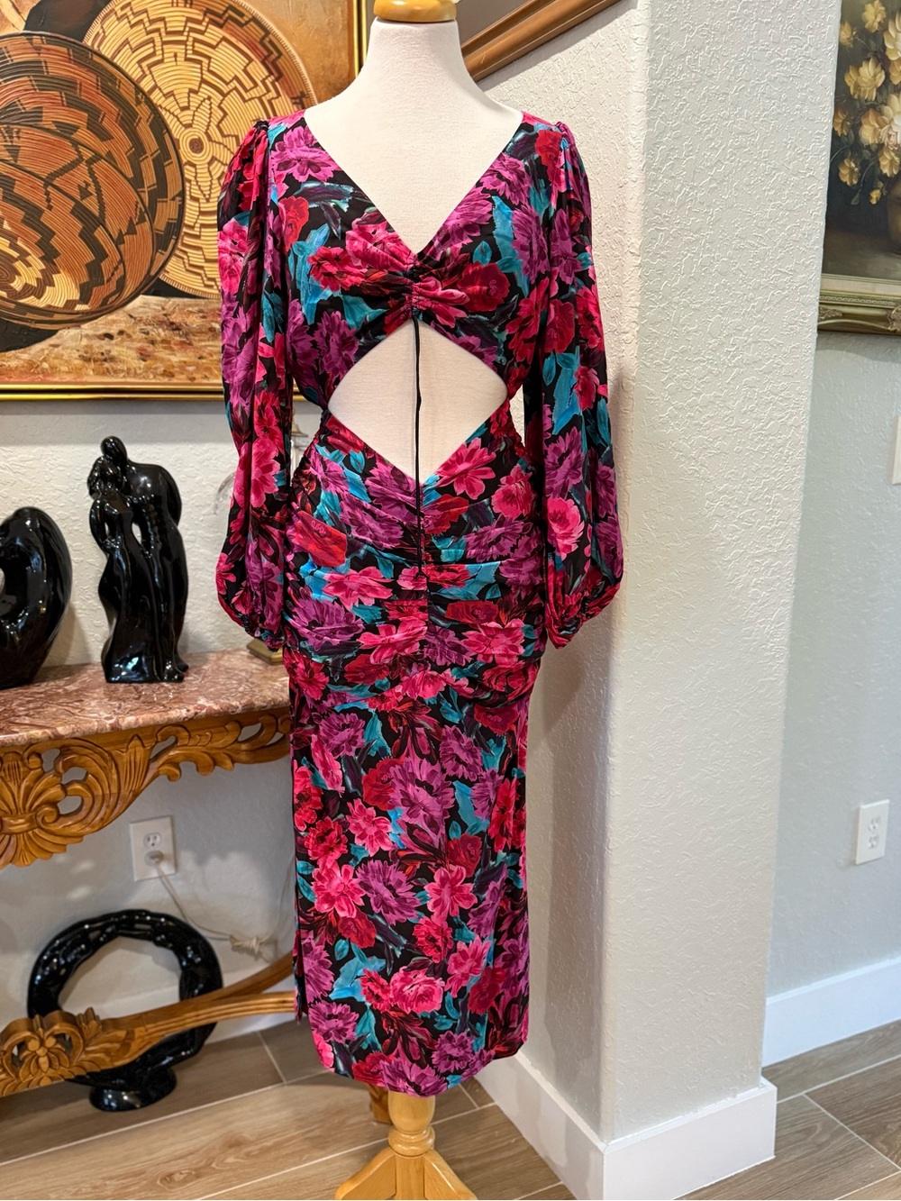 Free People x For Love & Lemons Scarlett Midi Dress
